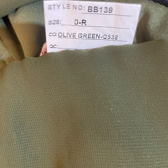 Abella Strapless Olive Evening Dress - Picture 10 of 13